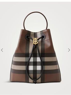 BURBERRY
Brown Small 'TB' Bucket Bag